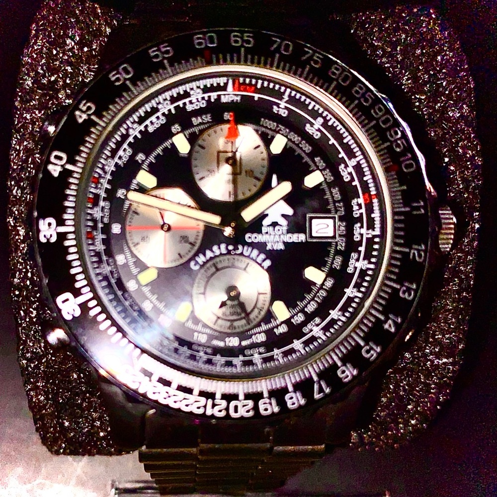 Chase-Durer Pilot Commander XVA Japanese Quartz watch and flight instrument.